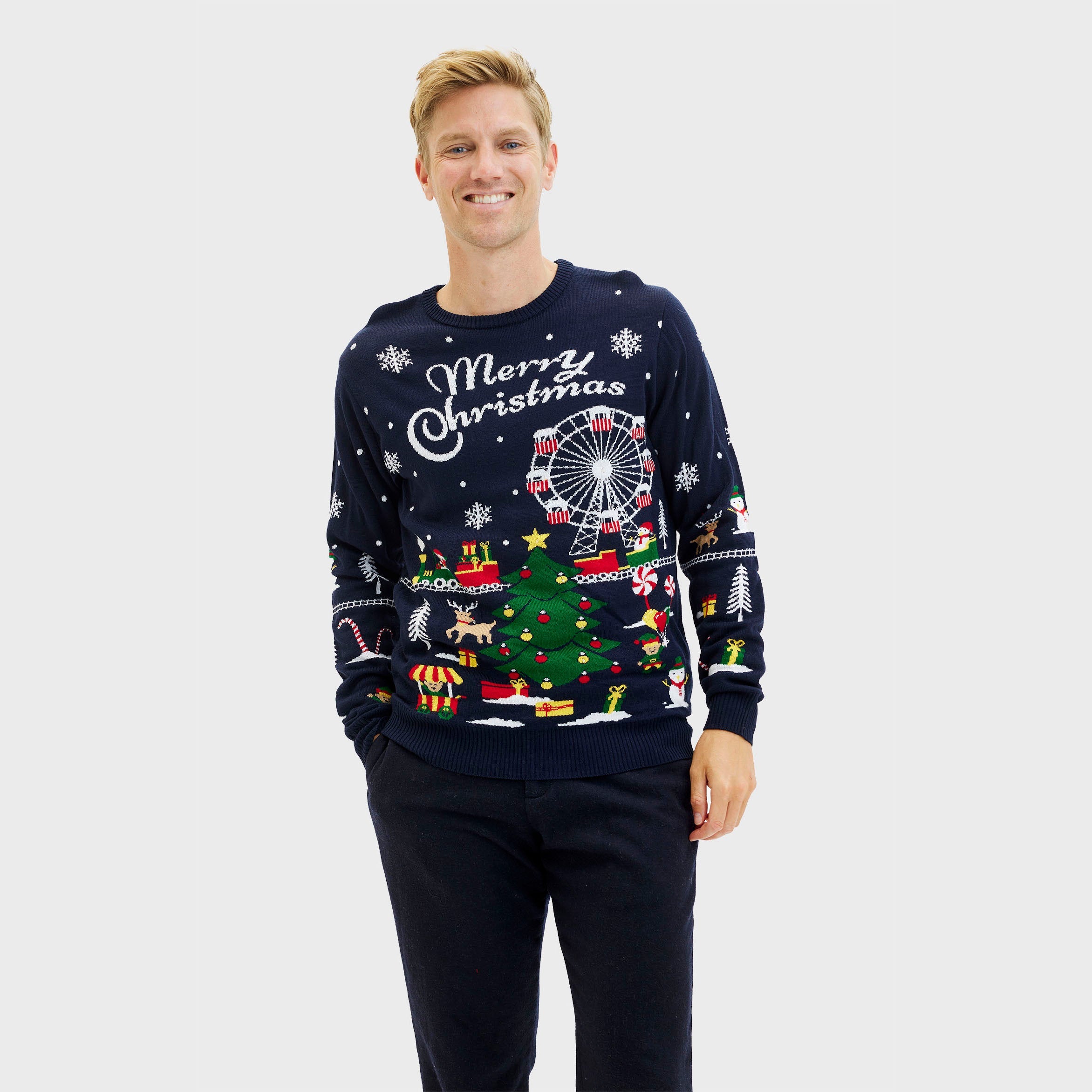 Julemarkedets julesweater - Herre